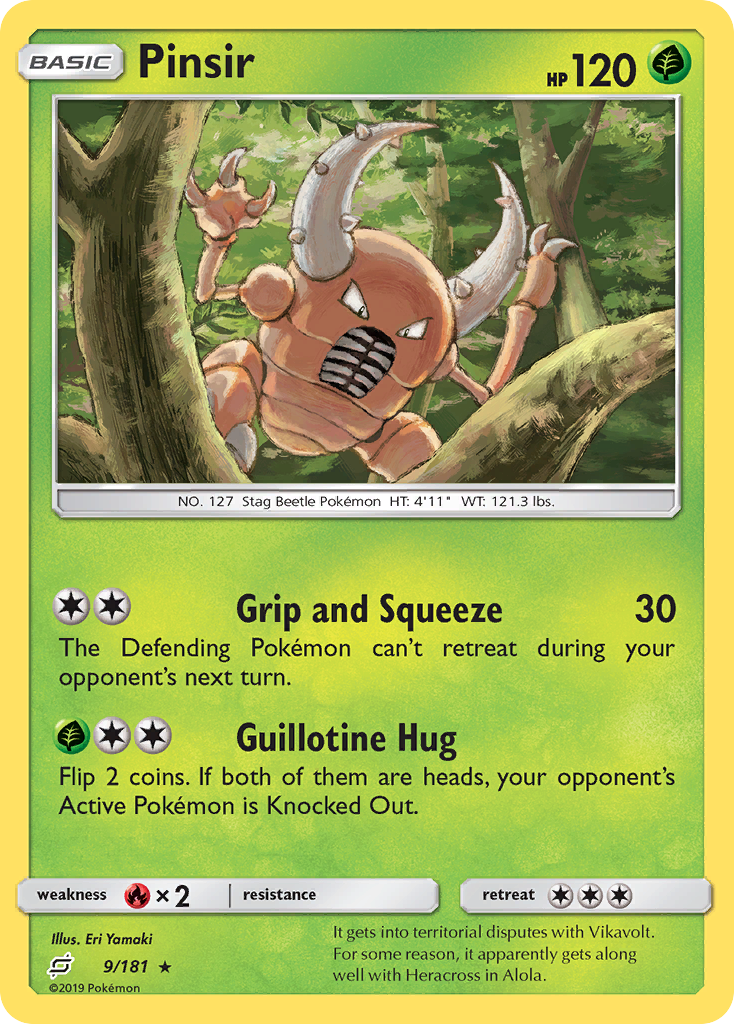 Pinsir (9/181) [Sun & Moon: Team Up] | Tabernacle Games