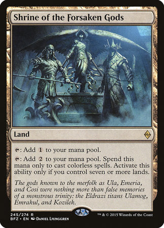 Shrine of the Forsaken Gods [Battle for Zendikar] | Tabernacle Games