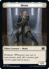 Wrenn and Six Emblem // Monk Double-sided Token [Double Masters 2022 Tokens] | Tabernacle Games