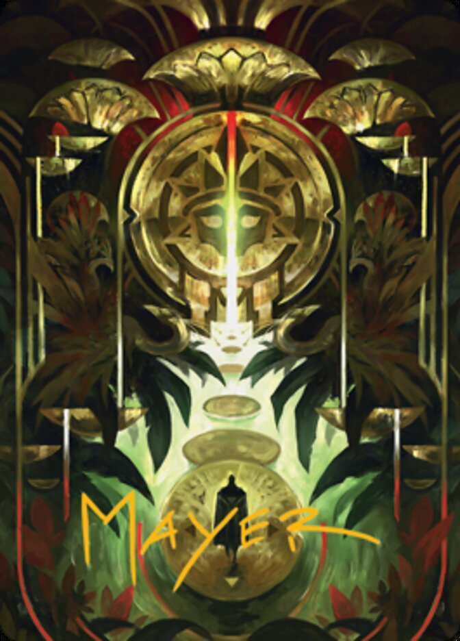 Jetmir's Garden 1 Art Card (Gold-Stamped Signature) [Streets of New Capenna Art Series] | Tabernacle Games