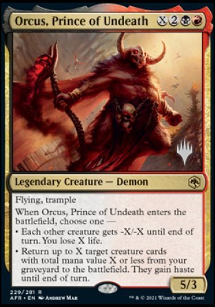 Orcus, Prince of Undeath (Promo Pack) [Dungeons & Dragons: Adventures in the Forgotten Realms Promos] | Tabernacle Games