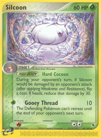 Silcoon (43/109) [EX: Ruby & Sapphire] | Tabernacle Games
