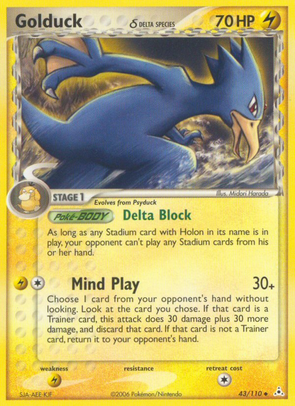 Golduck (43/110) (Delta Species) [EX: Holon Phantoms] | Tabernacle Games