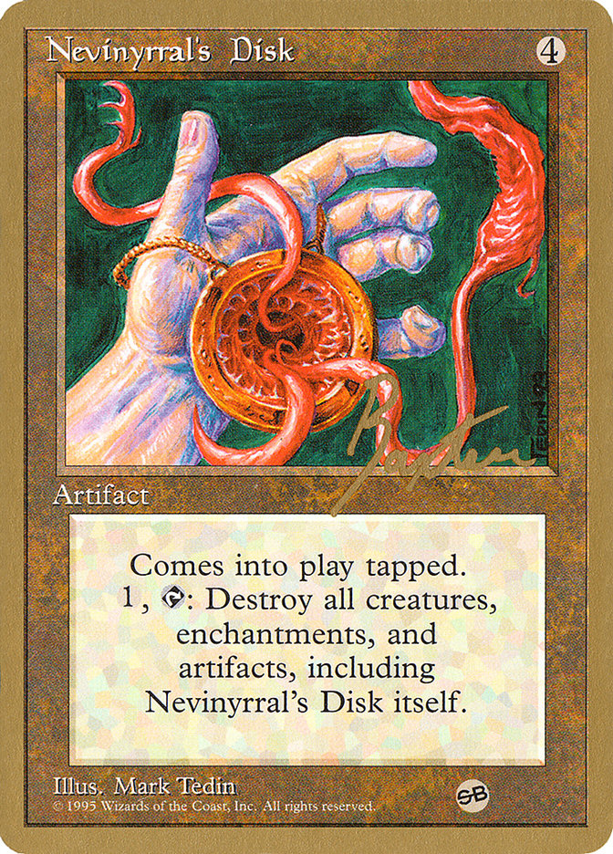 Nevinyrral's Disk (George Baxter) (SB) [Pro Tour Collector Set] | Tabernacle Games
