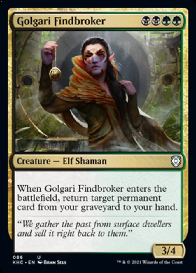 Golgari Findbroker [Kaldheim Commander] | Tabernacle Games