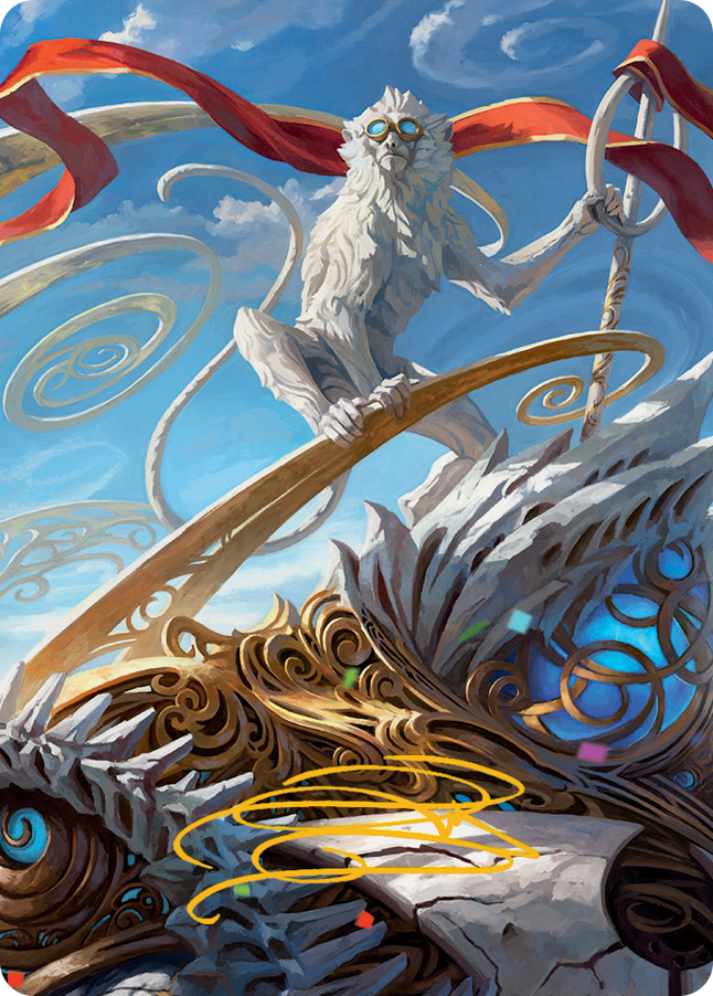 Ragavan, Nimble Pilferer Art Card (Gold-Stamped Signature) [March of the Machine Art Series] | Tabernacle Games