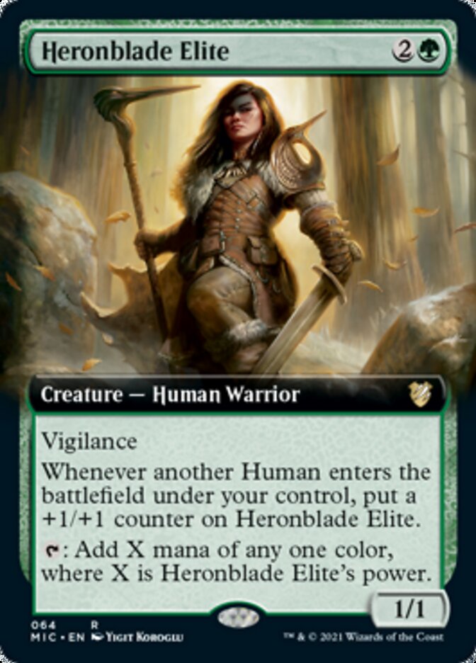 Heronblade Elite (Extended) [Innistrad: Midnight Hunt Commander] | Tabernacle Games