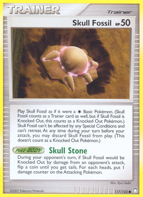 Skull Fossil (117/123) [Diamond & Pearl: Mysterious Treasures] | Tabernacle Games