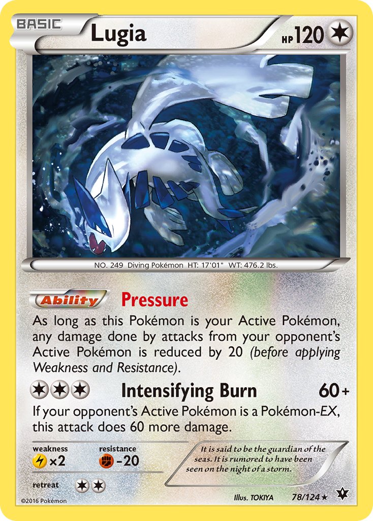 Lugia (78/124) (Theme Deck Exclusive) [XY: Fates Collide] | Tabernacle Games