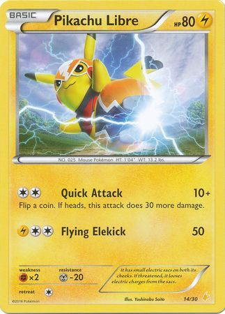 Pikachu Libre (14/30) [XY: Trainer Kit 3 - Pikachu Libre] | Tabernacle Games