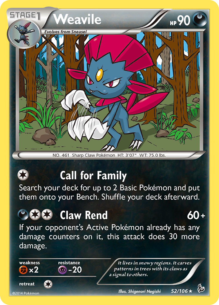 Weavile (52/106) [XY: Flashfire] | Tabernacle Games