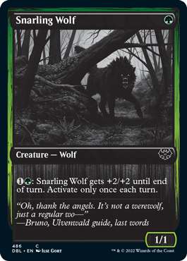 Snarling Wolf (486) [Innistrad: Double Feature] | Tabernacle Games