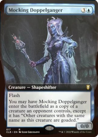 Mocking Doppelganger (Extended Art) [Commander Legends: Battle for Baldur's Gate] | Tabernacle Games