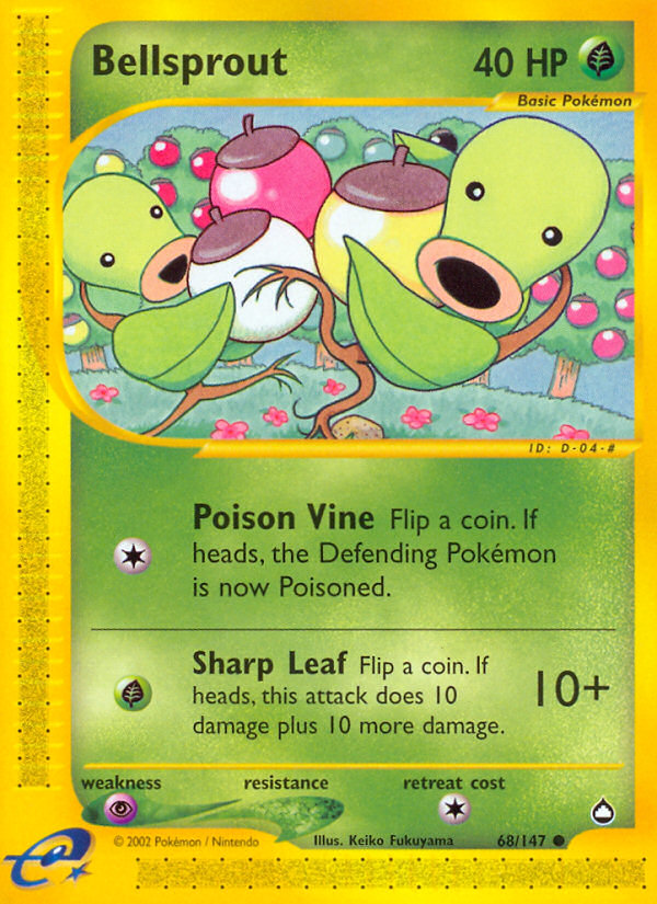 Bellsprout (68/147) [Aquapolis] | Tabernacle Games