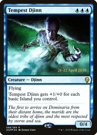 Tempest Djinn [Dominaria Promos] | Tabernacle Games