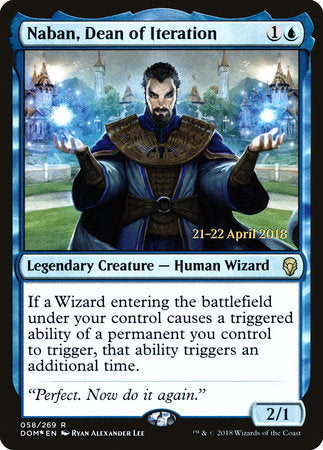 Naban, Dean of Iteration [Dominaria Promos] | Tabernacle Games