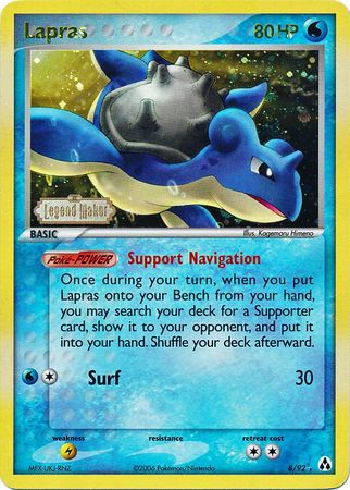 Lapras (8/92) (Stamped) [EX: Legend Maker] | Tabernacle Games