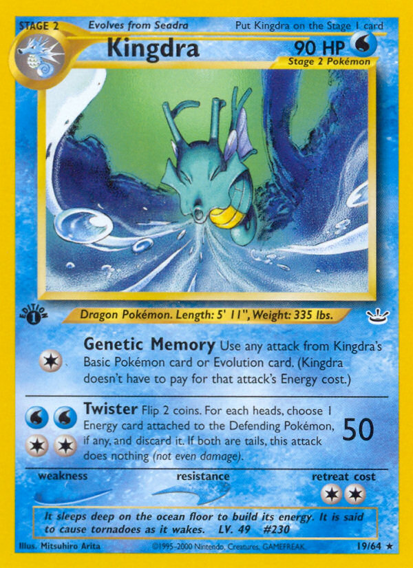 Kingdra (19/64) [Neo Revelation 1st Edition] | Tabernacle Games