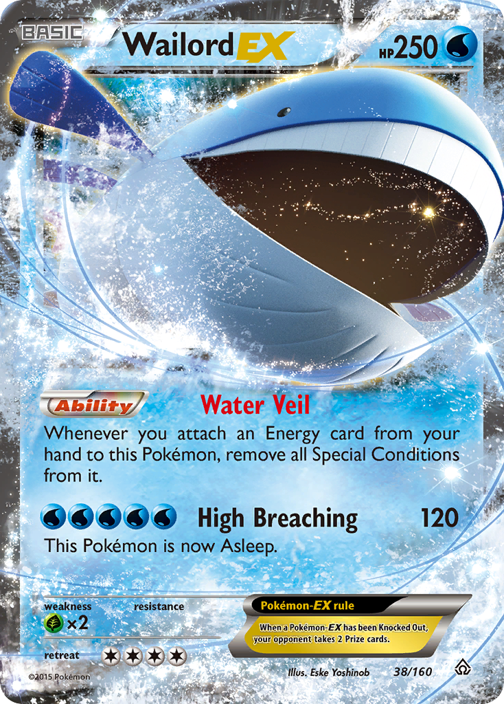Wailord EX (38/160) [XY: Primal Clash] | Tabernacle Games