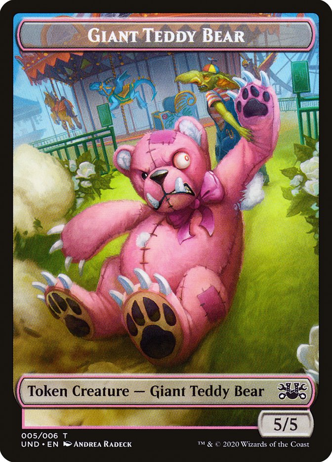 Giant Teddy Bear // Acorn Stash Double-sided Token [Unsanctioned Tokens] | Tabernacle Games