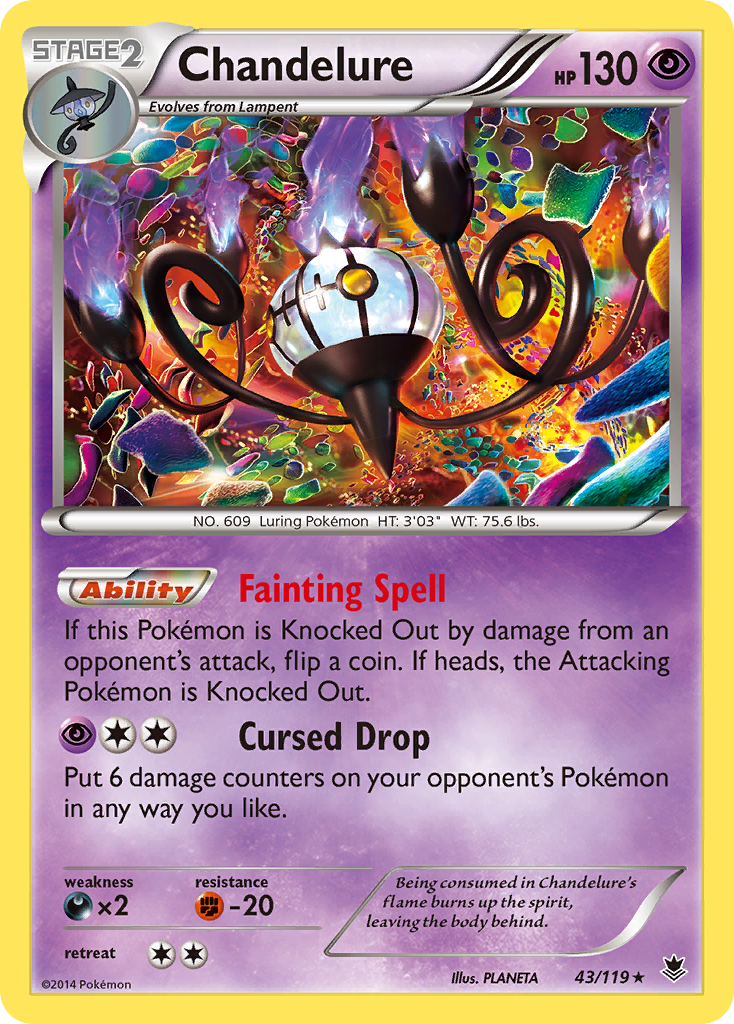 Chandelure (43/119) [XY: Phantom Forces] | Tabernacle Games