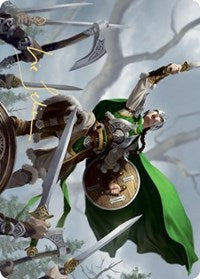 Maja, Bretagard Protector Art Card (Gold-Stamped Signature) [Kaldheim: Art Series] | Tabernacle Games
