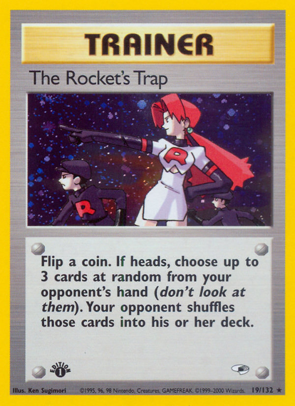 The Rocket's Trap (19/132) [Gym Heroes 1st Edition] | Tabernacle Games