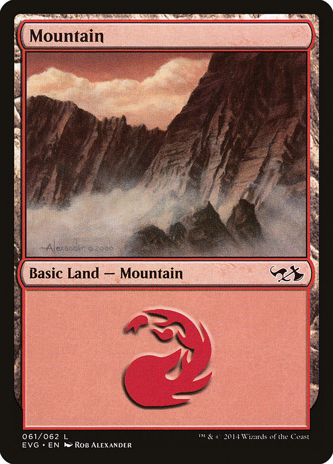 Mountain (61) (Elves vs. Goblins) [Duel Decks Anthology] | Tabernacle Games