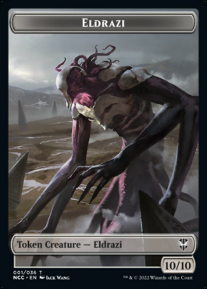 Eldrazi // Human Soldier Double-sided Token [Streets of New Capenna Commander Tokens] | Tabernacle Games