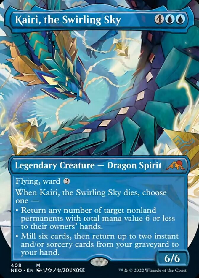 Kairi, the Swirling Sky (Borderless) [Kamigawa: Neon Dynasty] | Tabernacle Games