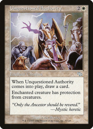 Unquestioned Authority [Judgment] | Tabernacle Games