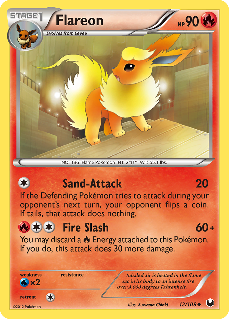 Flareon (12/108) [Black & White: Dark Explorers] | Tabernacle Games