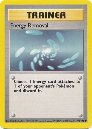 Energy Removal (92/102) [Base Set Unlimited] | Tabernacle Games