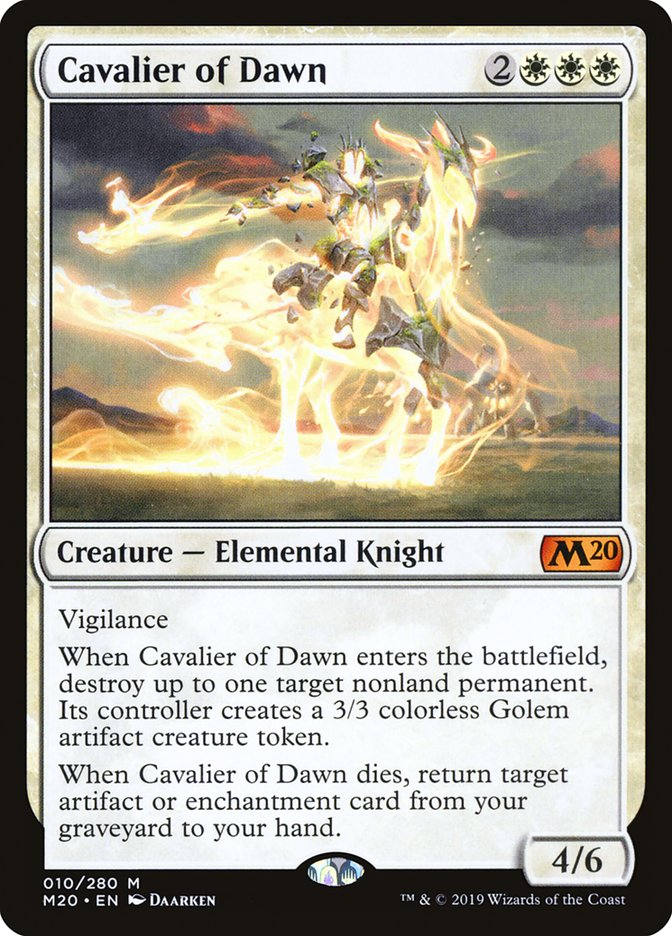 Cavalier of Dawn [Core Set 2020] | Tabernacle Games