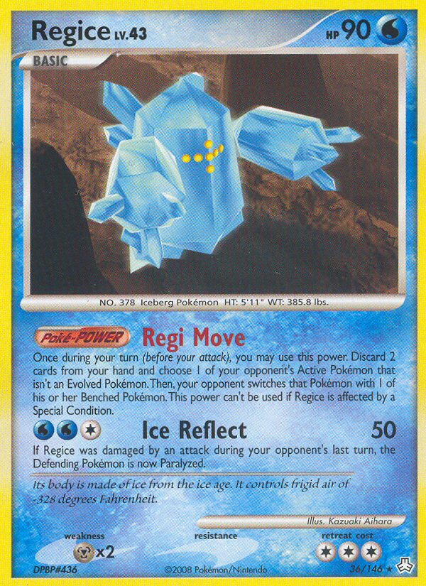 Regice (36/146) [Diamond & Pearl: Legends Awakened] | Tabernacle Games