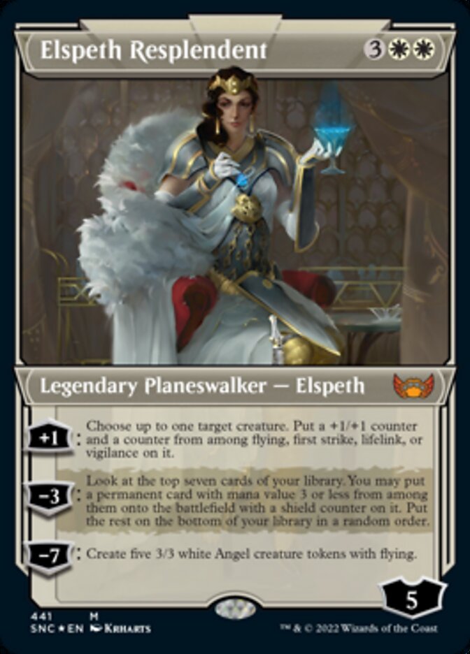 Elspeth Resplendent (Showcase Art Deco Foil Etched) [Streets of New Capenna] | Tabernacle Games