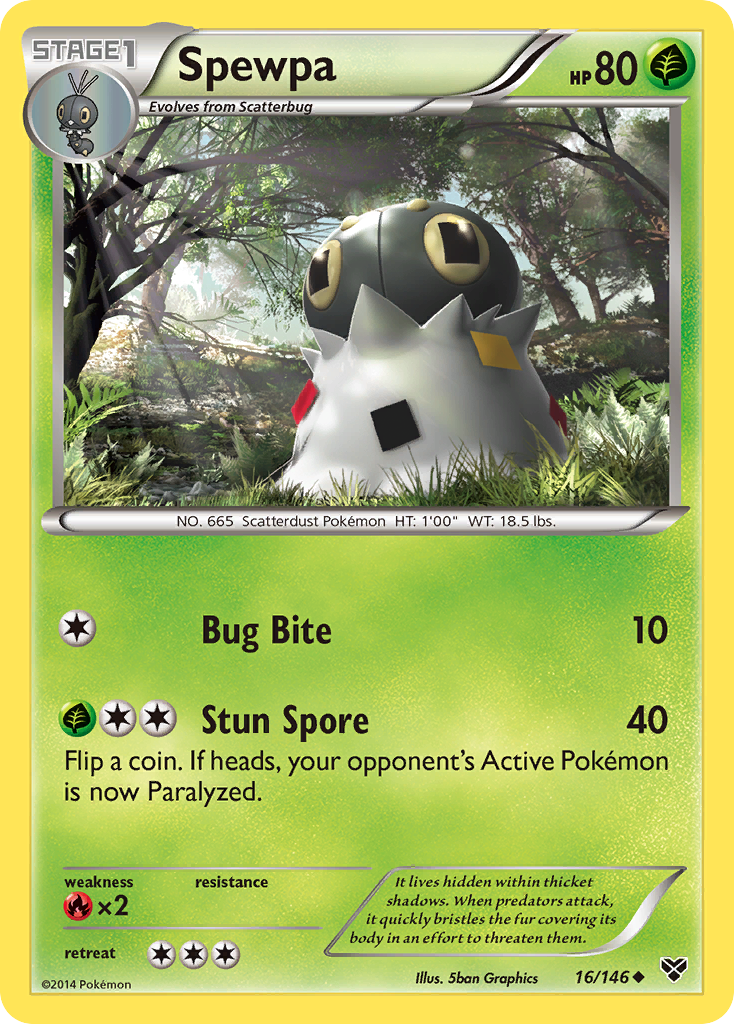 Spewpa (16/146) [XY: Base Set] | Tabernacle Games