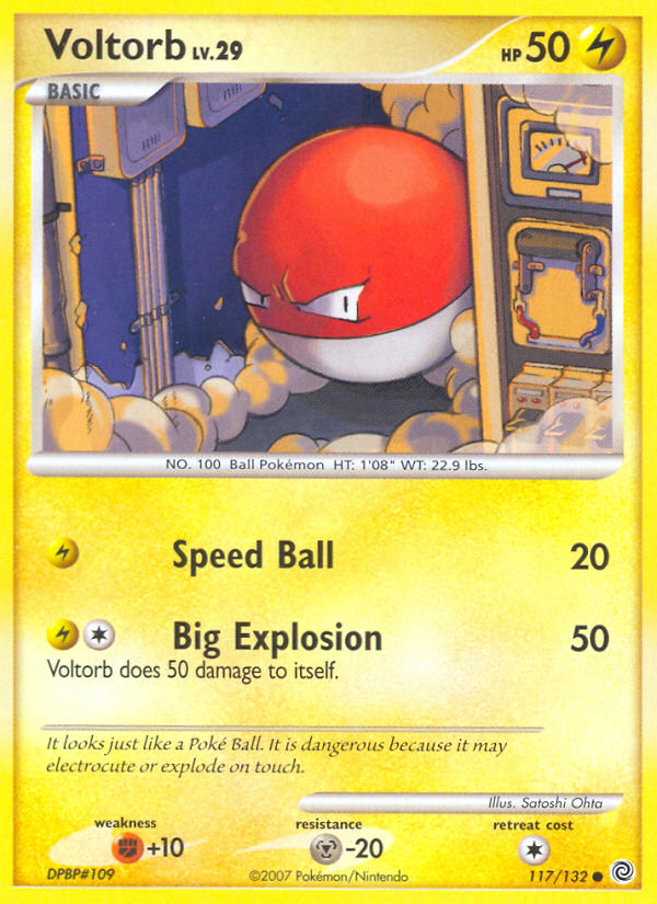 Voltorb (117/132) [Diamond & Pearl: Secret Wonders] | Tabernacle Games