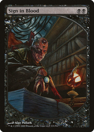 Sign in Blood [Magic Player Rewards 2010] | Tabernacle Games