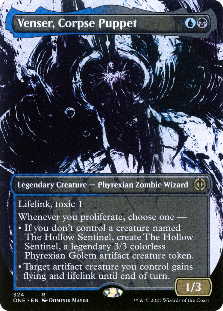 Venser, Corpse Puppet (Borderless Ichor) [Phyrexia: All Will Be One] | Tabernacle Games