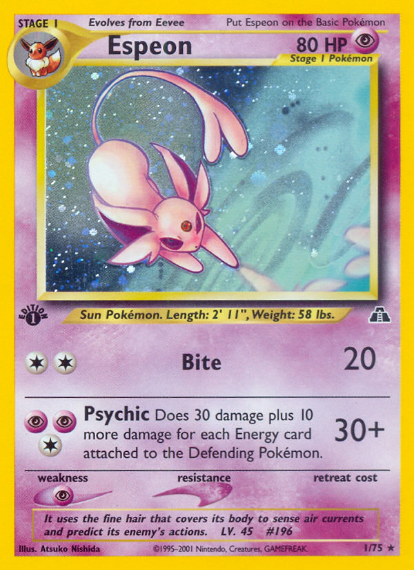 Espeon (1/75) [Neo Discovery 1st Edition] | Tabernacle Games