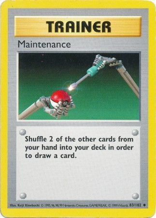 Maintenance (83/102) [Base Set Shadowless Unlimited] | Tabernacle Games