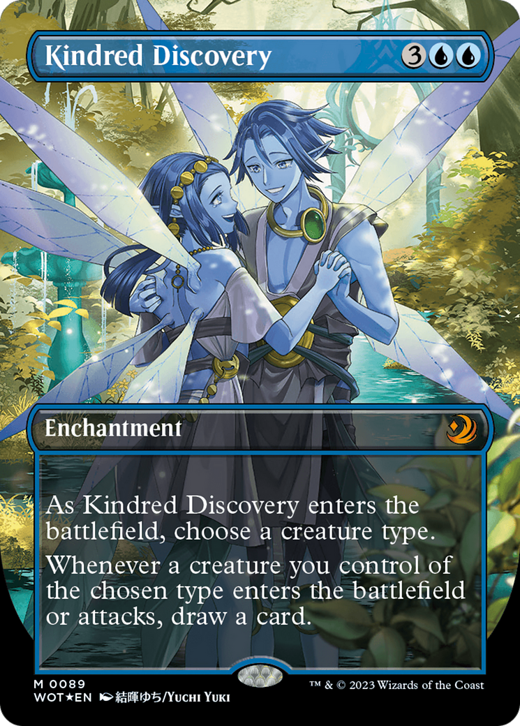 Kindred Discovery (Anime Borderless) (Confetti Foil) [Wilds of Eldraine: Enchanting Tales] | Tabernacle Games