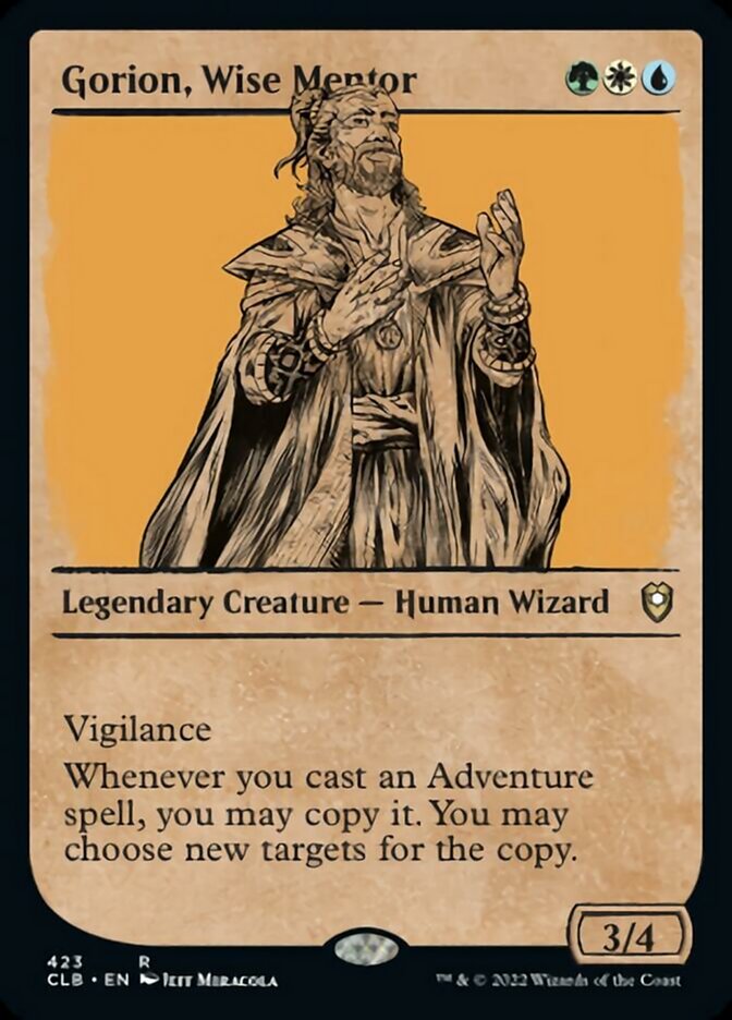 Gorion, Wise Mentor (Showcase) [Commander Legends: Battle for Baldur's Gate] | Tabernacle Games