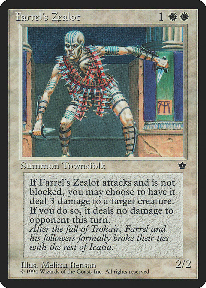 Farrel's Zealot (Melissa A. Benson) [Fallen Empires] | Tabernacle Games