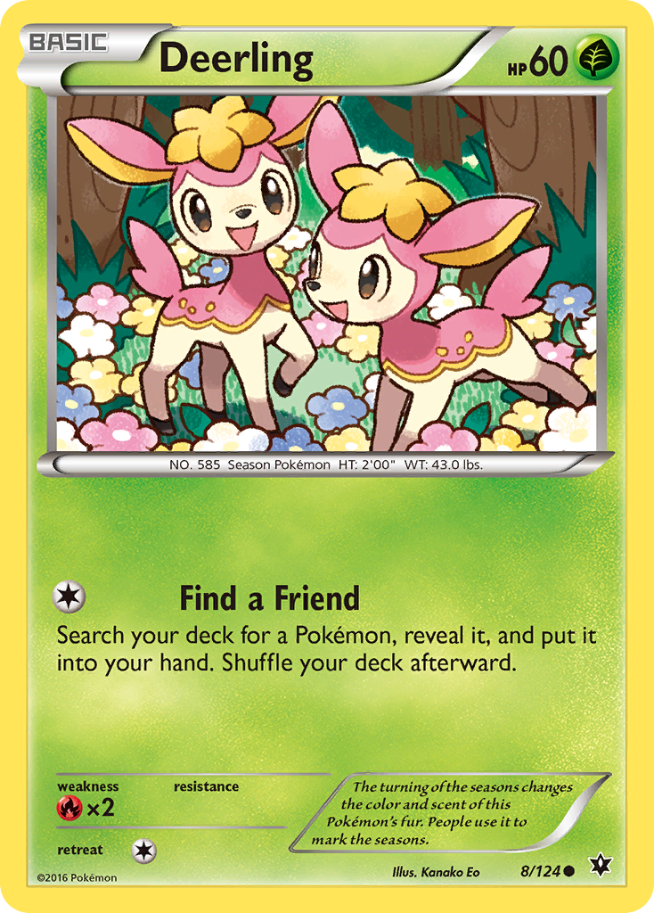 Deerling (8/124) [XY: Fates Collide] | Tabernacle Games