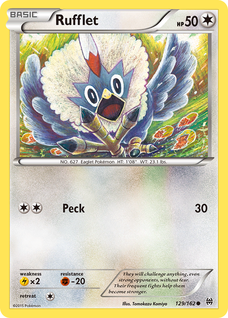 Rufflet (129/162) [XY: BREAKthrough] | Tabernacle Games