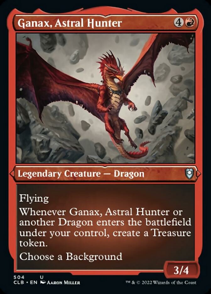 Ganax, Astral Hunter (Foil Etched) [Commander Legends: Battle for Baldur's Gate] | Tabernacle Games