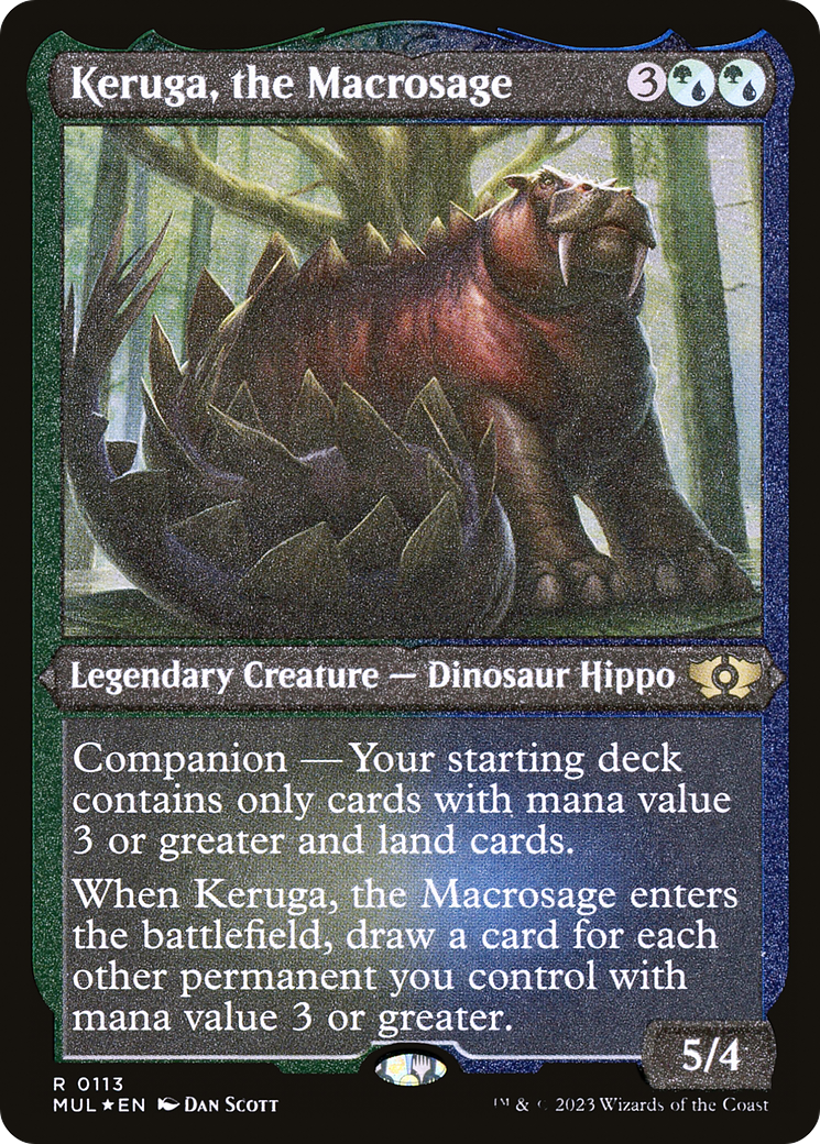 Keruga, the Macrosage (Foil Etched) [Multiverse Legends] | Tabernacle Games