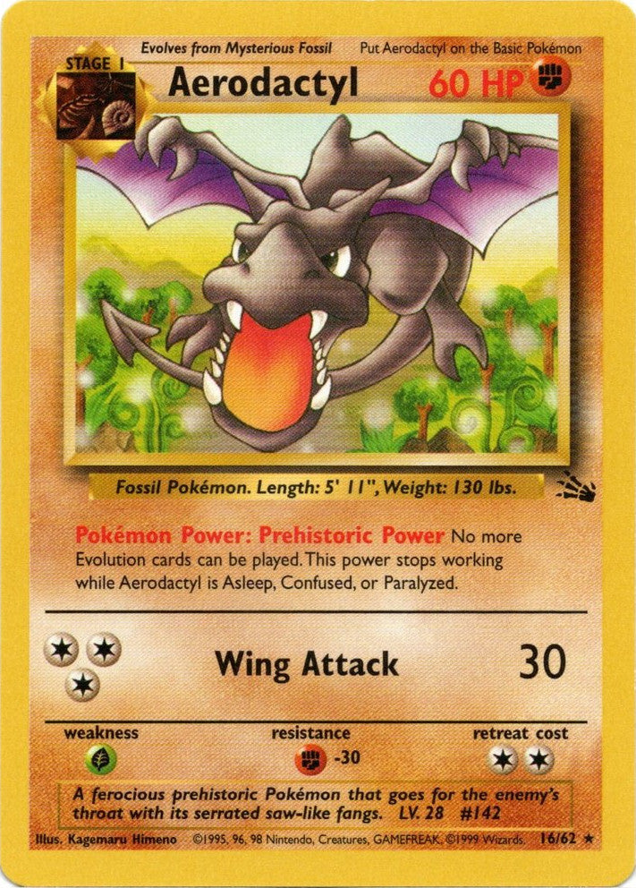 Aerodactyl (16/62) [Fossil Unlimited] | Tabernacle Games